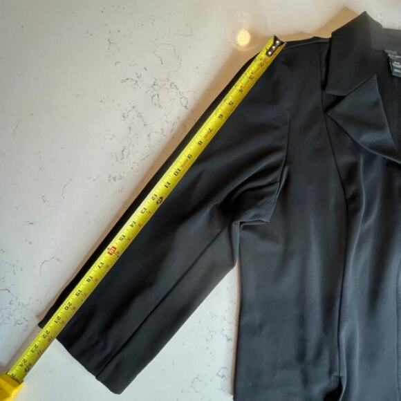 Lane Bryant Sz 18/20 A-Line Zip Up Suit Jacket Black - Picture 10 of 13